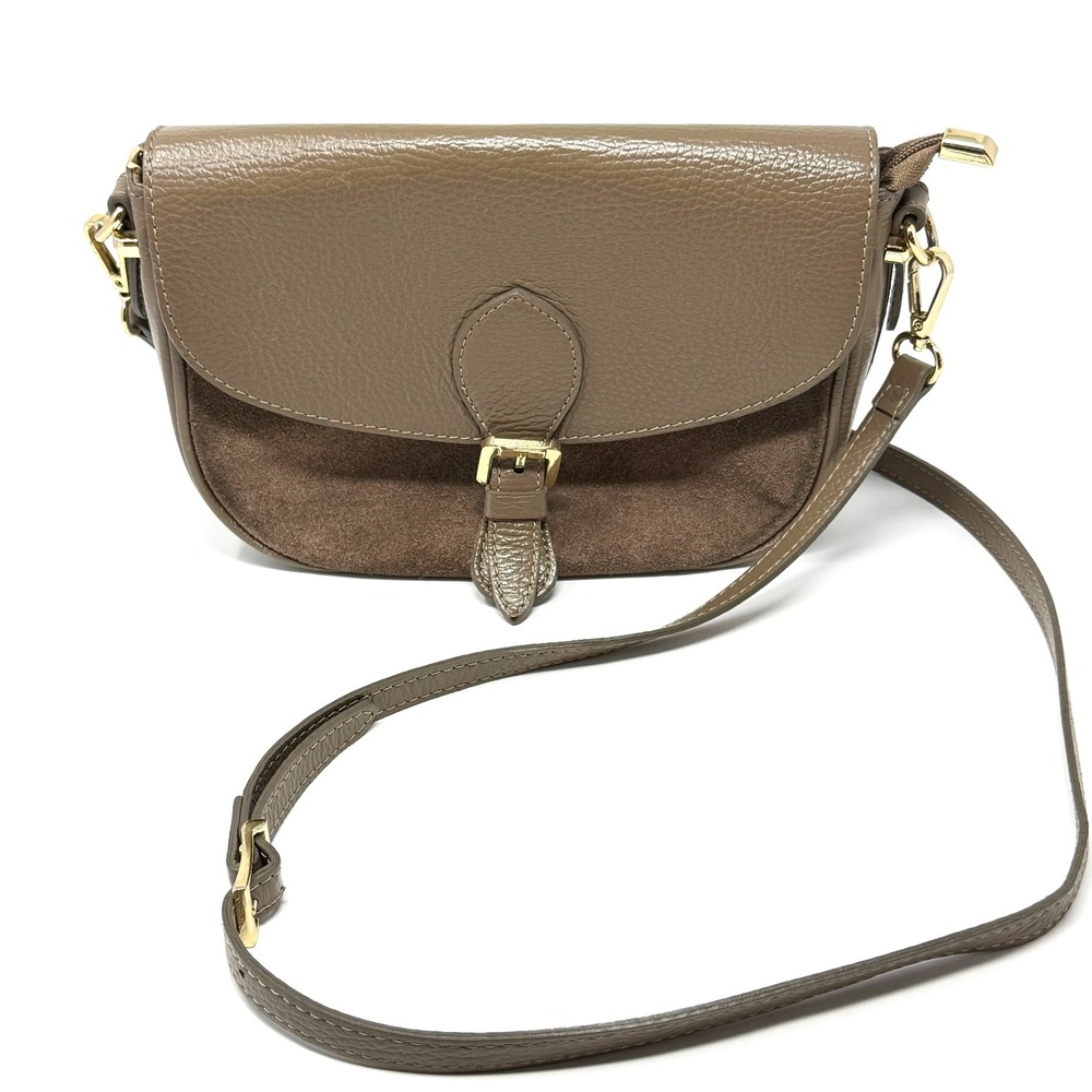 Vimoda Paris Baguette Purse Suede Leather Beige Small - Picture 10 of 13